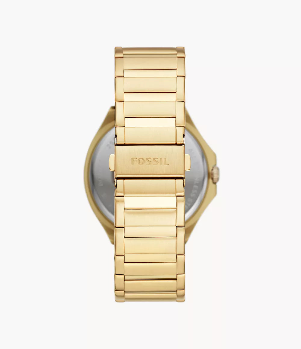 Fossil Evanston Multifunction Gold-Tone Stainless Steel Watch