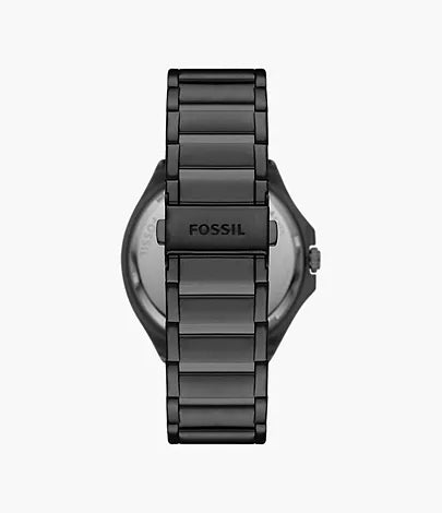 Fossil Evanston Automatic Black Stainless Steel Watch