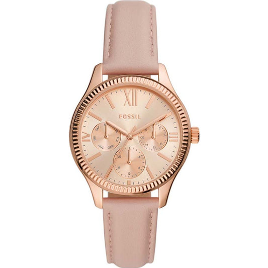 Fossil Rye Multifunction Nude Leather Watch