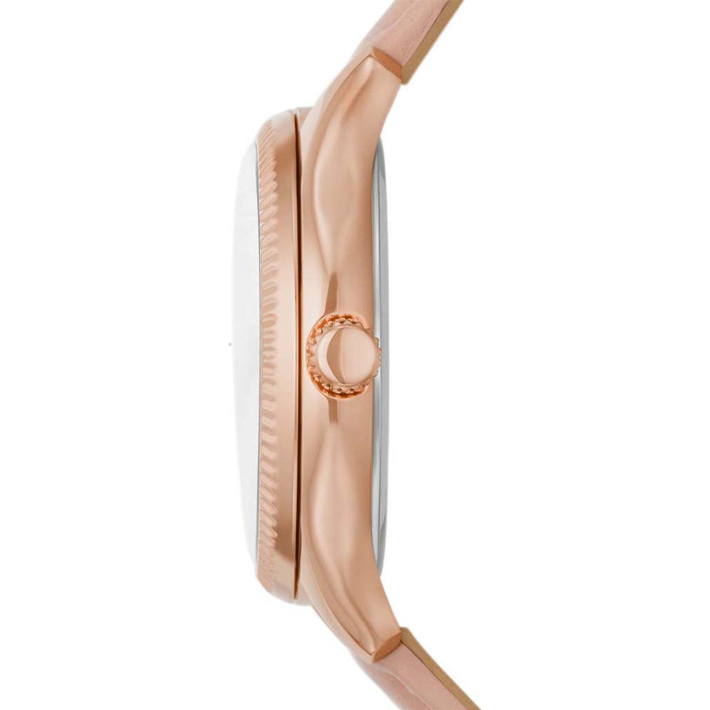 Fossil Rye Multifunction Nude Leather Watch