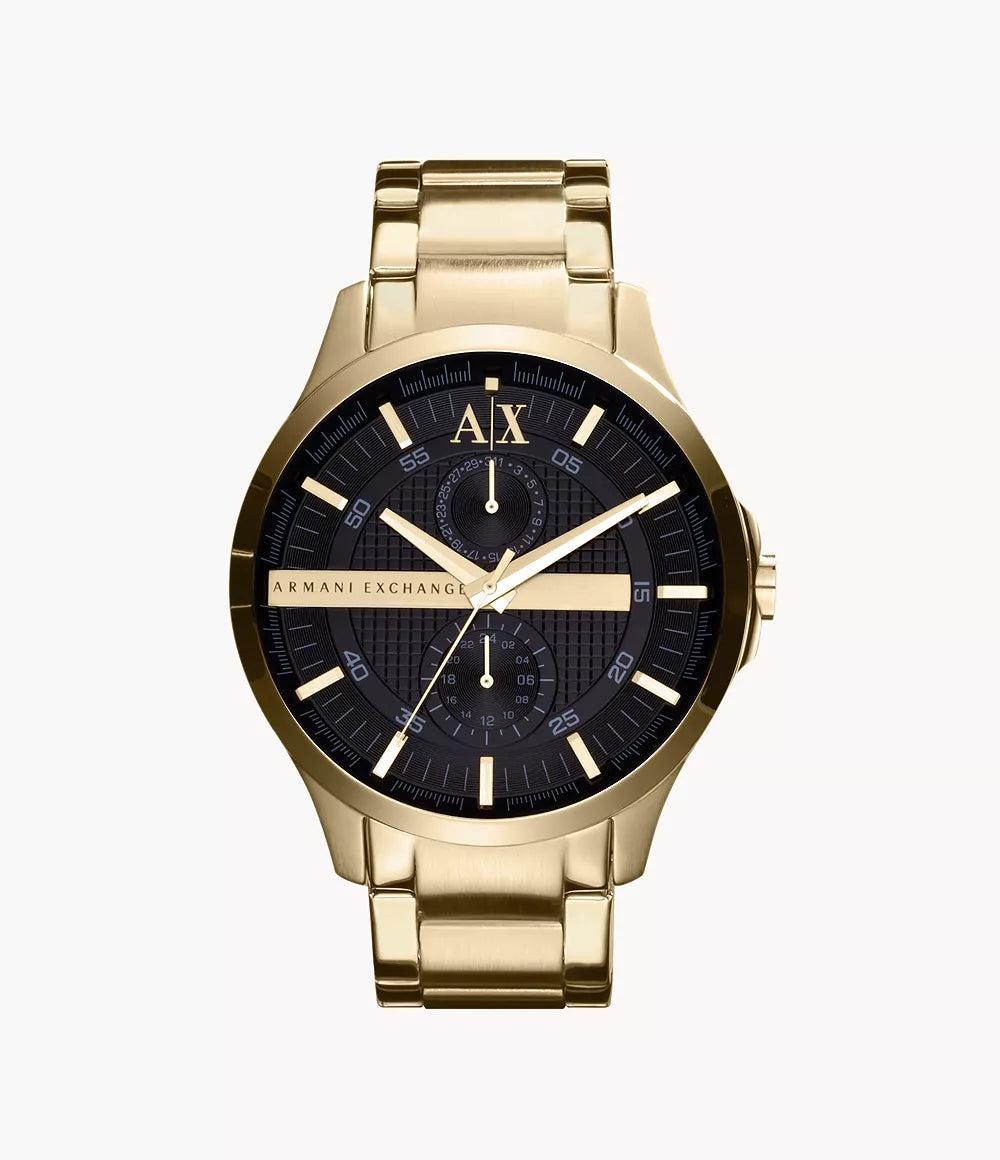 Armani Exchange Multifunction Gold-Tone Steel Watch