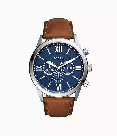 Fossil Flynn Chronograph Brown Leather Watch