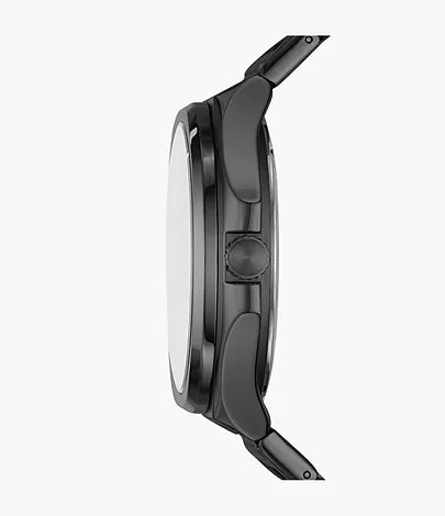 Fossil Evanston Automatic Black Stainless Steel Watch