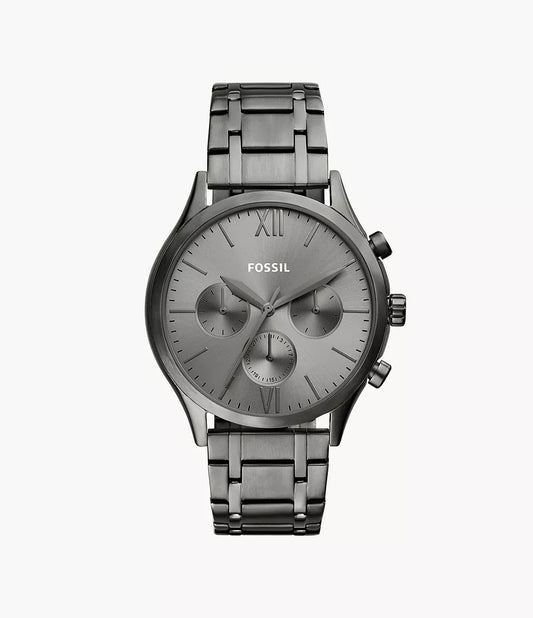 Fossil Fenmore Multifunction Smoke Stainless Steel Watch