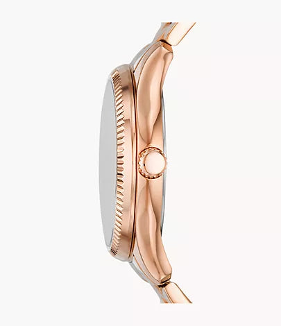Fossil Rye Multifunction Rose Gold-Tone Stainless Steel Watch