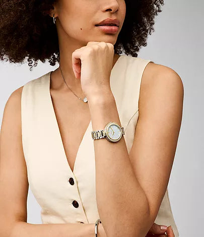 Fossil Karli Three-Hand Two-Tone Stainless Steel Watch